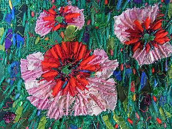 lessons in bags, poppies - small
